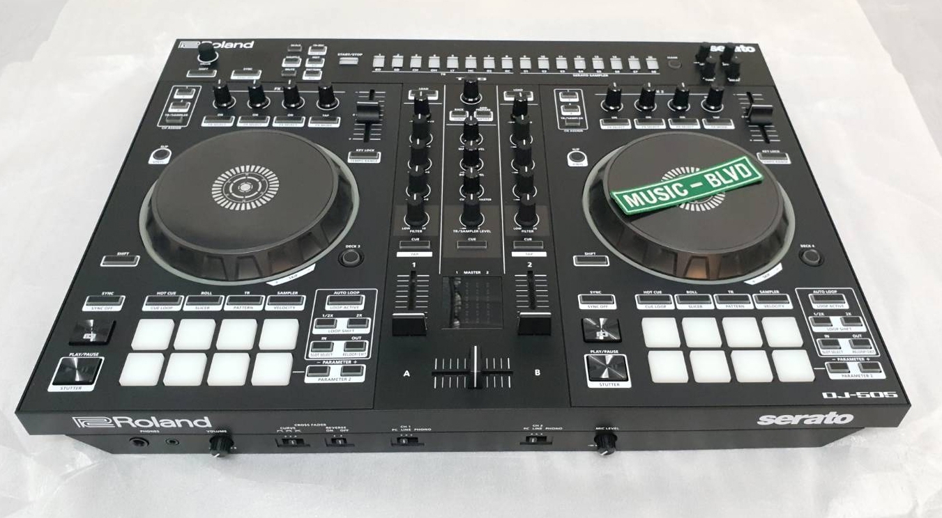 Roland DJ-505 2-channel Serato DJ Controller with Drum Machine