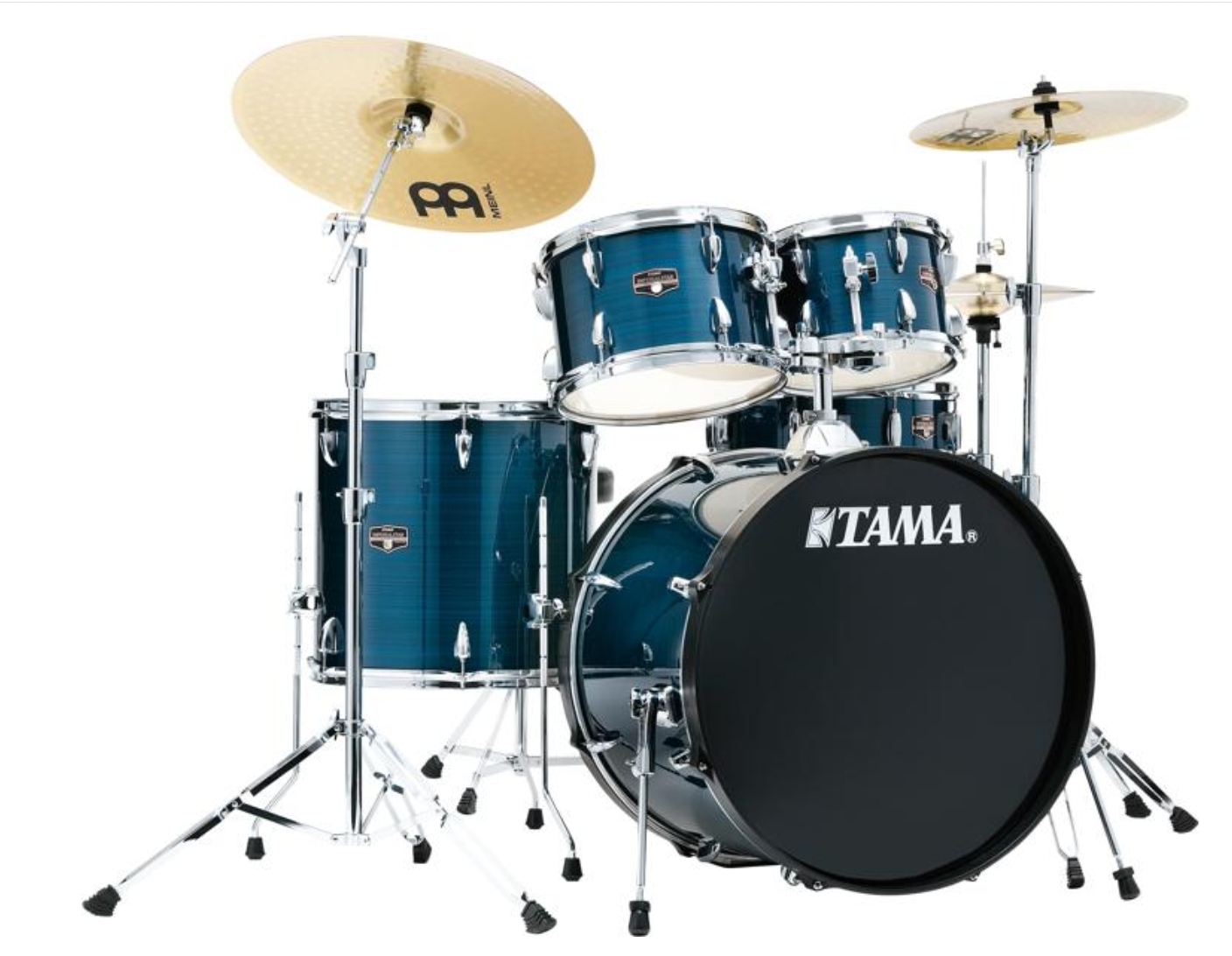 Tama Imperialstar IE52C 5-piece Complete Drum Set with Snare Drum and Meinl Cymbals