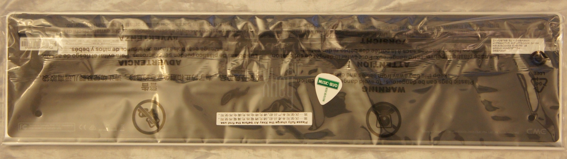 CME Xkey Air 37 Bluetooth Mobile Music Keyboard (Silver)