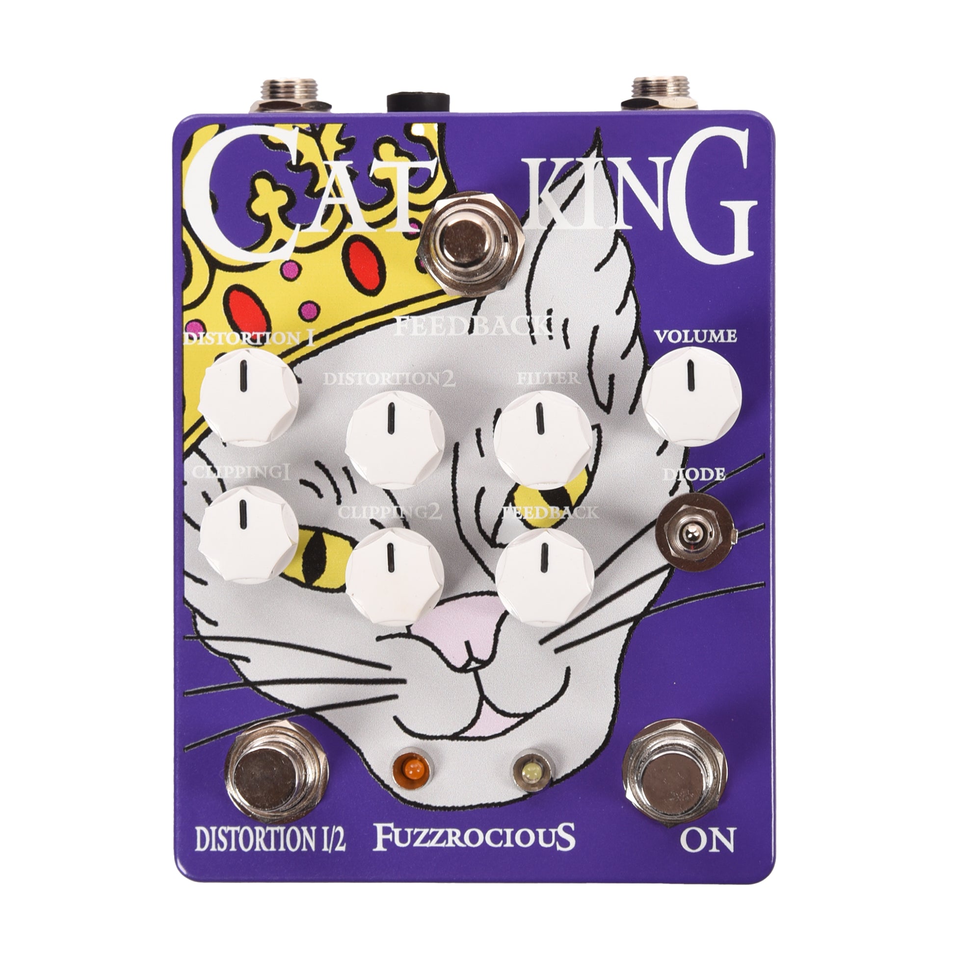 Fuzzrocious Pedals Fuzzrocious Cat King Dual Distortion Pedal V2