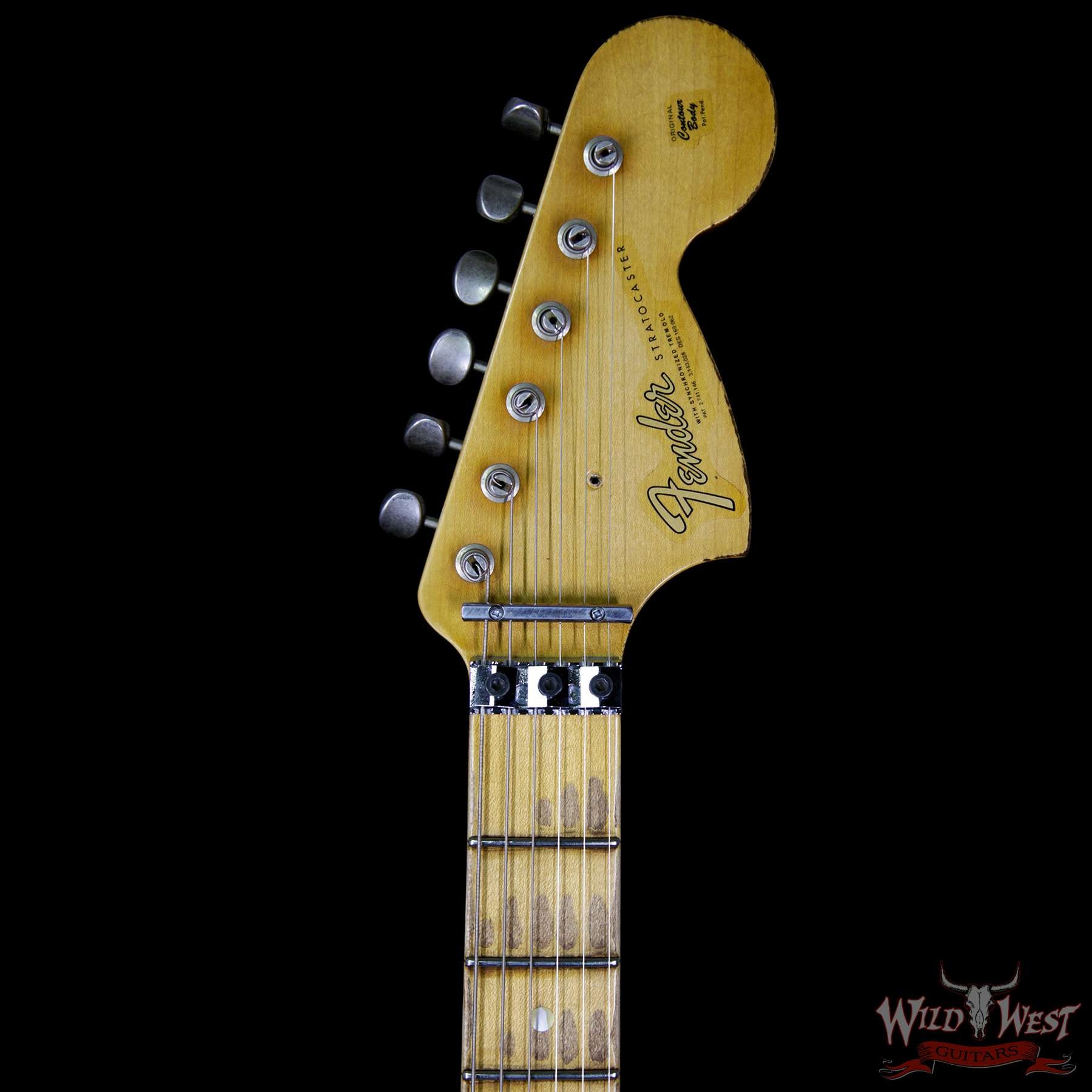 Fender Custom Shop Masterbuilt 1966 Stratocaster Floyd Rose Relic Black Over Shell Pink by John Cruz