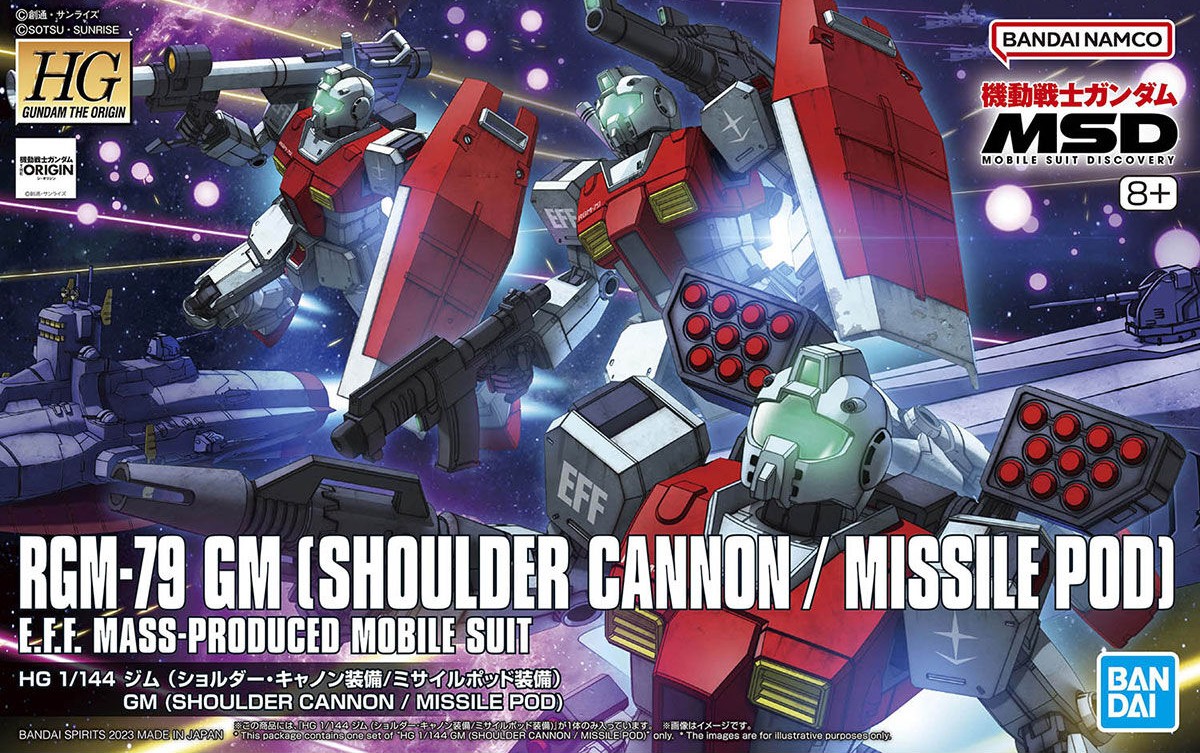 HG Origin 26 1/144 GM (Shoulder Cannon/Missile Pod