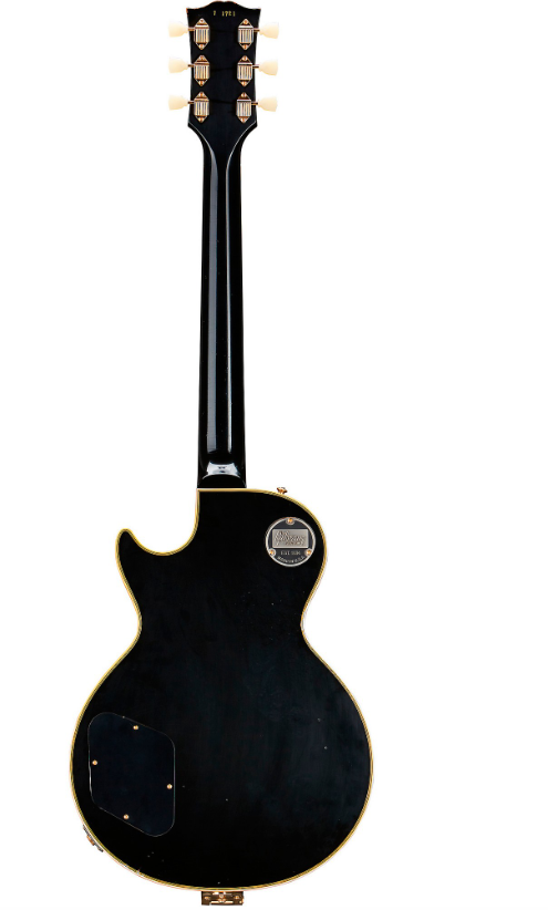 Gibson Custom Murphy Lab 1957 Les Paul Custom Reissue 3-Pickup Bigsby Light Aged Electric Guitar Ebony