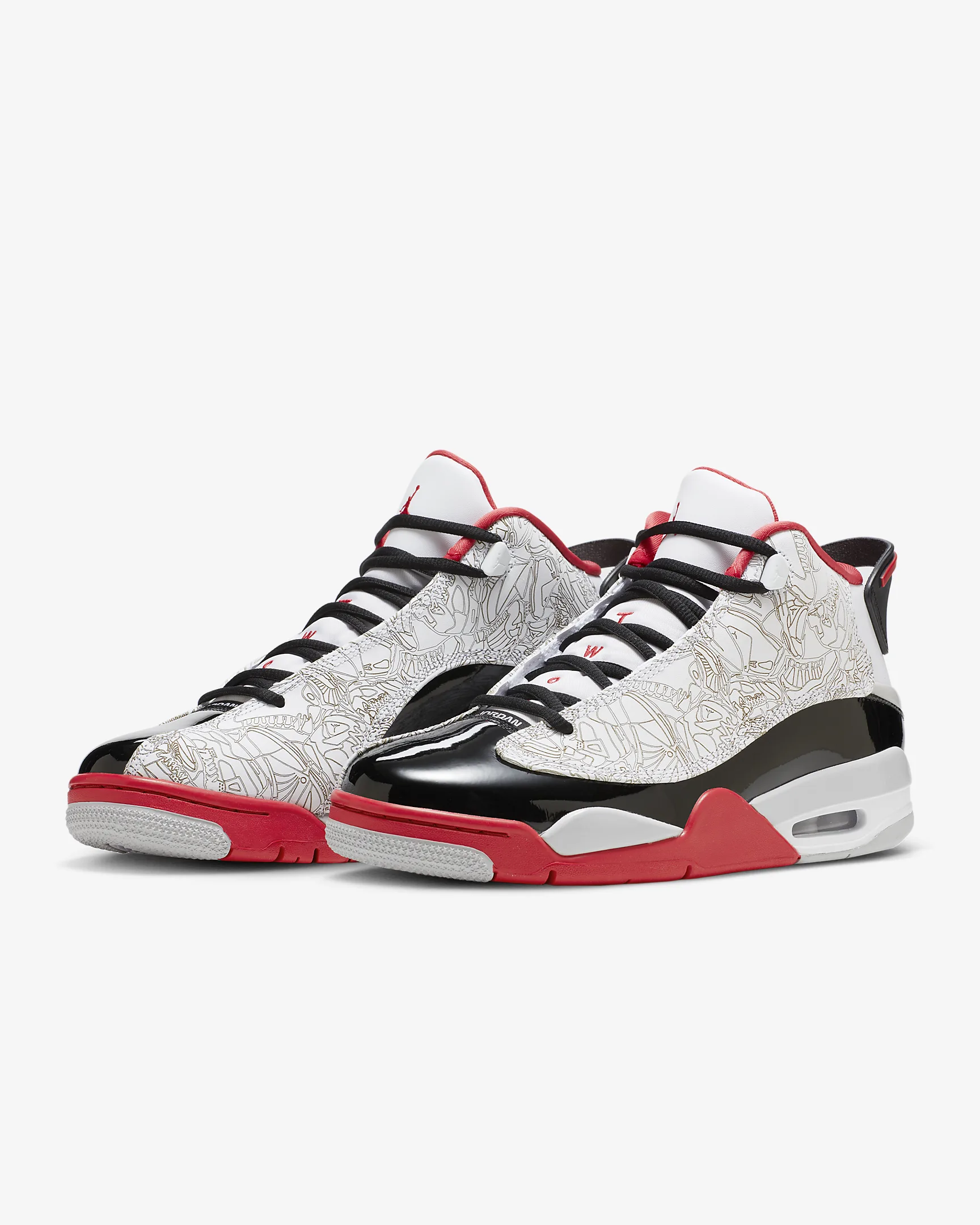 Nike Air Jordan Dub Zero White Varsity Red
