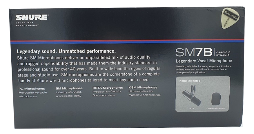 Shure SM7B Cardioid Dynamic Vocal Microphone
