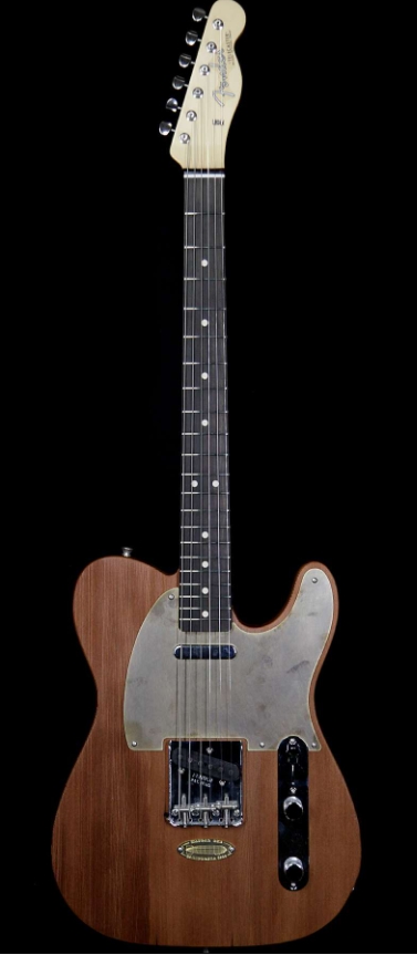 FENDER CUSTOM SHOP YURIY SHISHKOV MASTERBUILT AIRFIELD TELECASTER CLOSET CLASSIC RECLAIMED REDWOOD FROM HANGAR ONE ZEPPELIN STORAGE