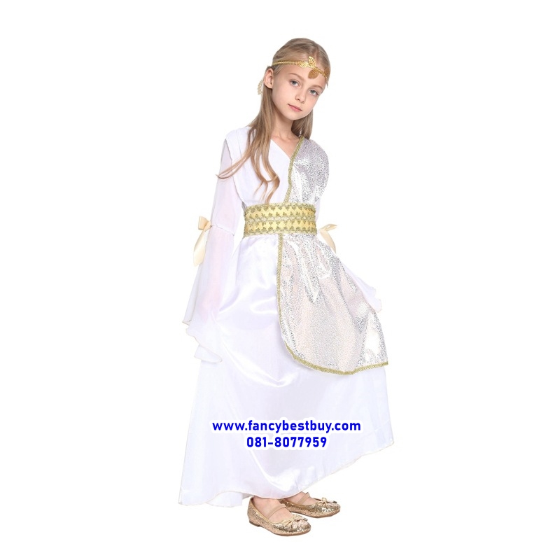 ชุดแฟนซีเด็ก ชุดเจ้าหญิงกรีก Athens Princess สำหรับใช้เป็นชุดประจำชาติอาณาจักรกรีก ขนาด L, XL