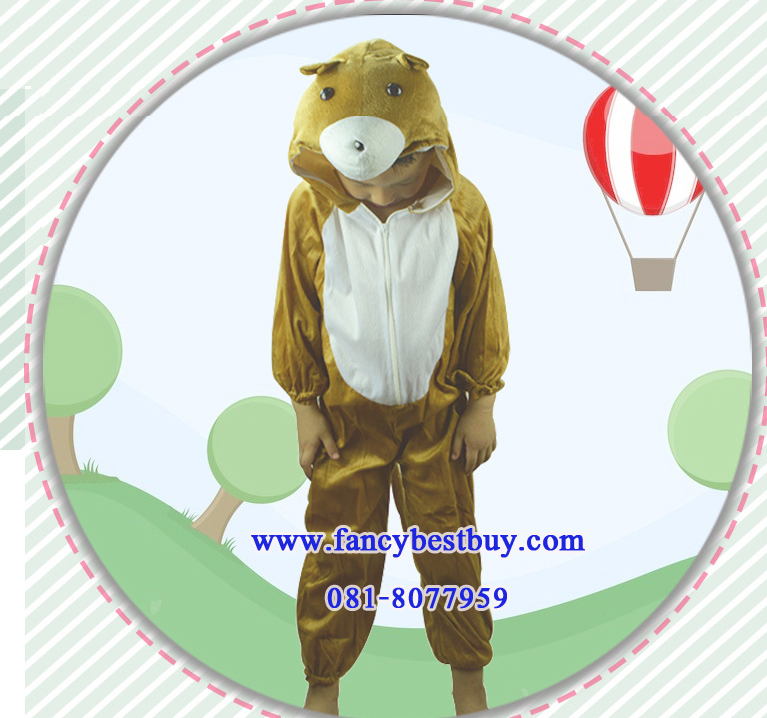 ชุดแฟนซีหมี Bear ชุดแฟนซีสัตว์เด็กหรือชุดมาสคอต สำหรับการแสดง ใช้ได้ทั้งเด็กชายหญิง มี ขนาด L