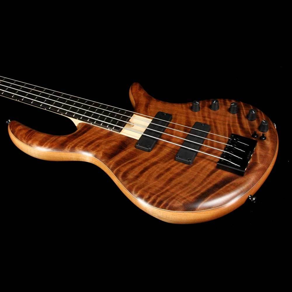Elrick eVolution Gold Series 4-String Bass Flame Redwood Top - Natural