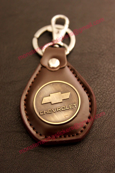 พวงกุญแจหนังรถยนต์ พวงกุญแจรถยนต์หนัง CHEVROLET