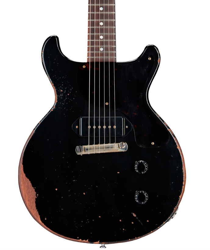 Gibson Custom Murphy Lab 1960 Les Paul Junior Double Cut Reissue Ultra Heavy Aged Electric Guitar Ebony
