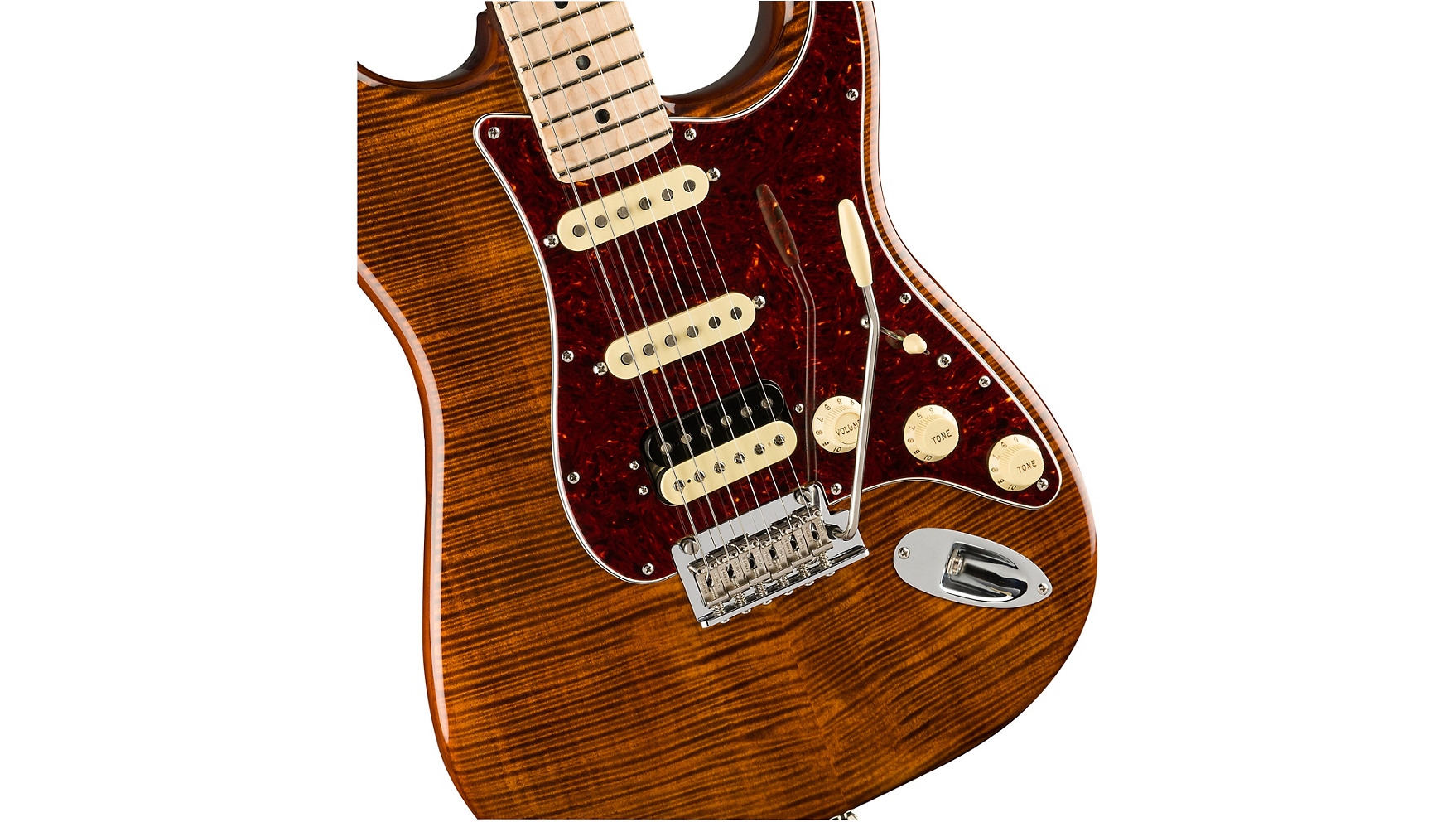 Fender Rarities Collection Flame Maple Top Stratocaster Electric Guitar - Golden Brown