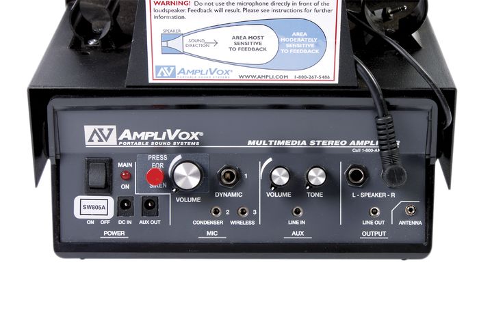 Amplivox SW610A Wireless Half-Mile Hailer PA System Gray