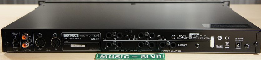 TASCAM US-1800 USB 2.0 Audio/Midi Interface