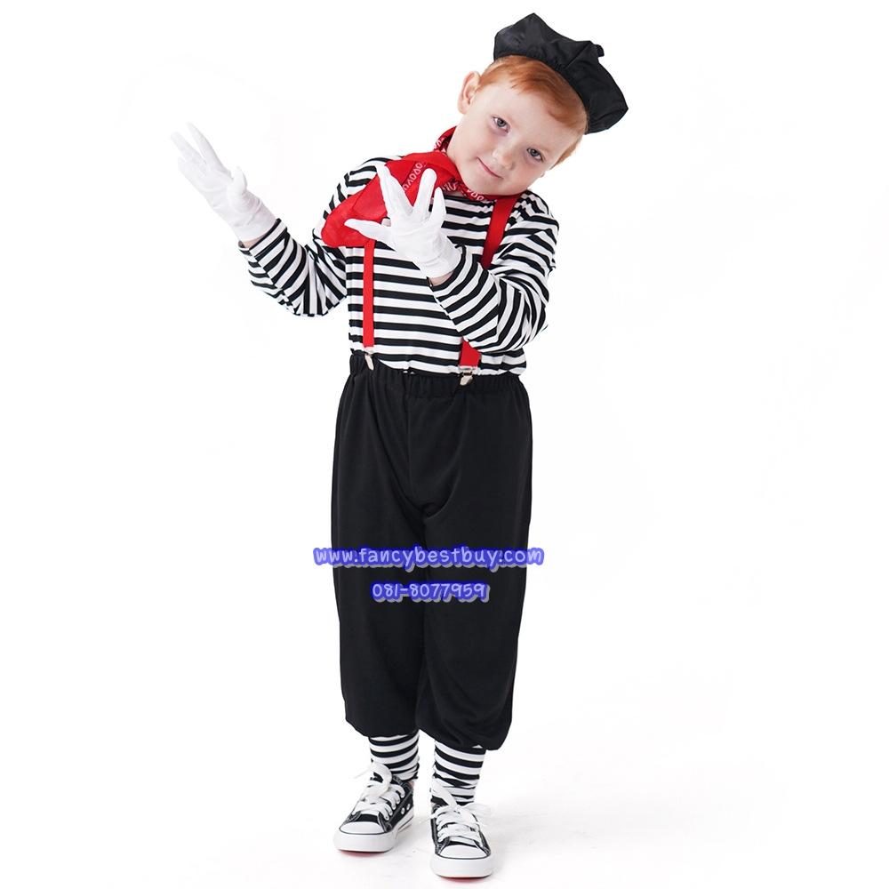 ชุดคนเรือกอนโดลา ชุดประจำชาติอิตาลี Gondola Costume, Italy Costume มีขนาด XS 95-110, S 110-125, M125-140, L 140-150