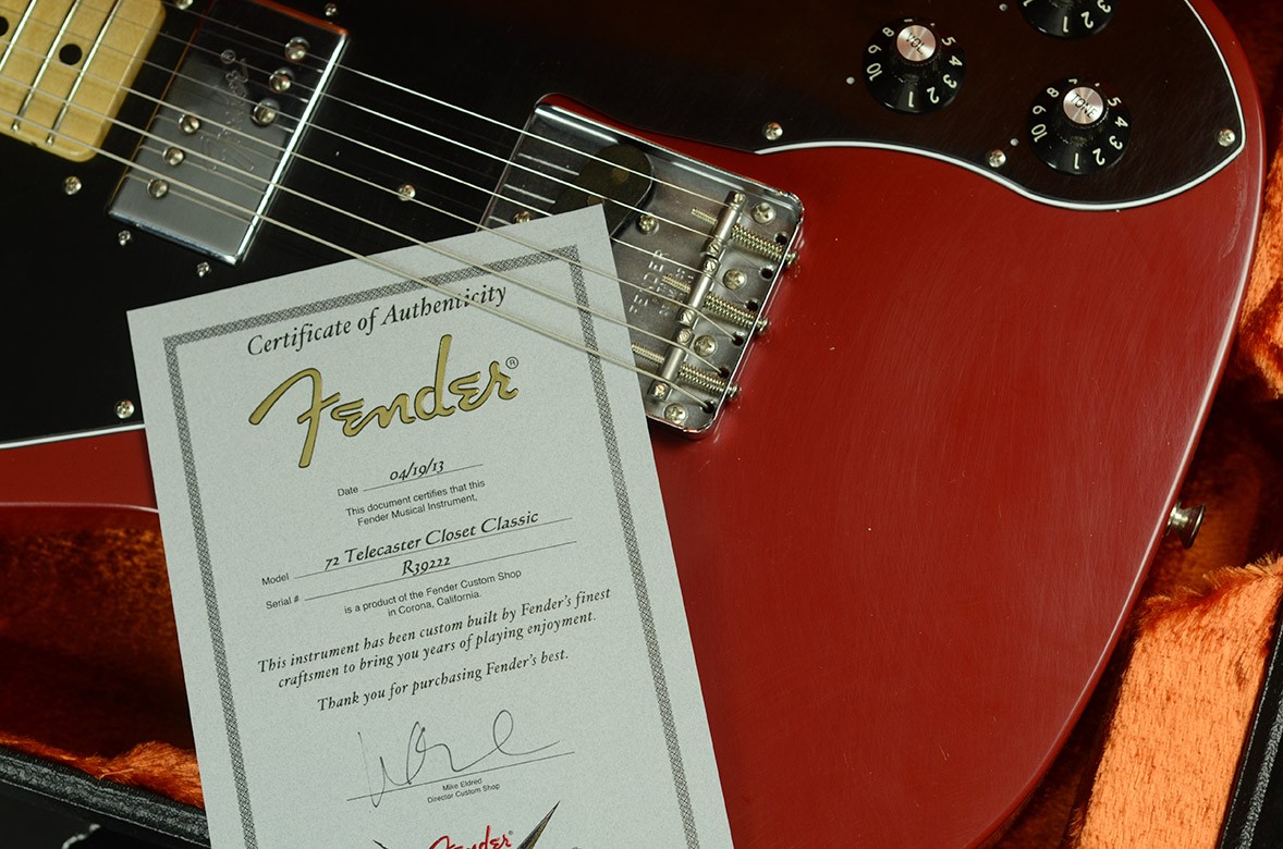 Fender Custom Shop '72 Closet Classic Telecaster Custom - Dakota Red R39222