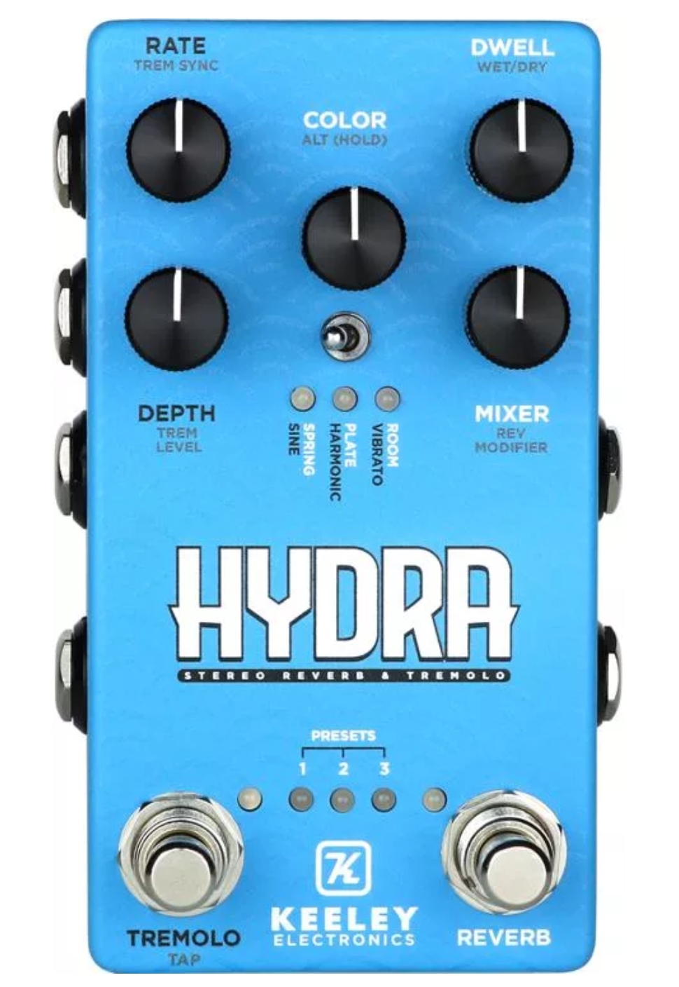 Keeley Hydra Stereo Reverb & Tremolo Pedal