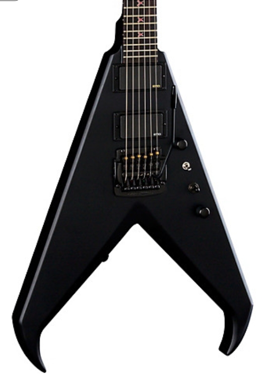 Dean Kerry King V Black Satin Electric Guitar with Case Black Satin