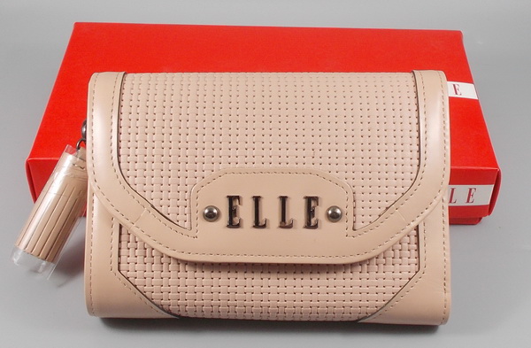 กระเป๋าสตางค์ ELLE เบจ ใหม่ แท้