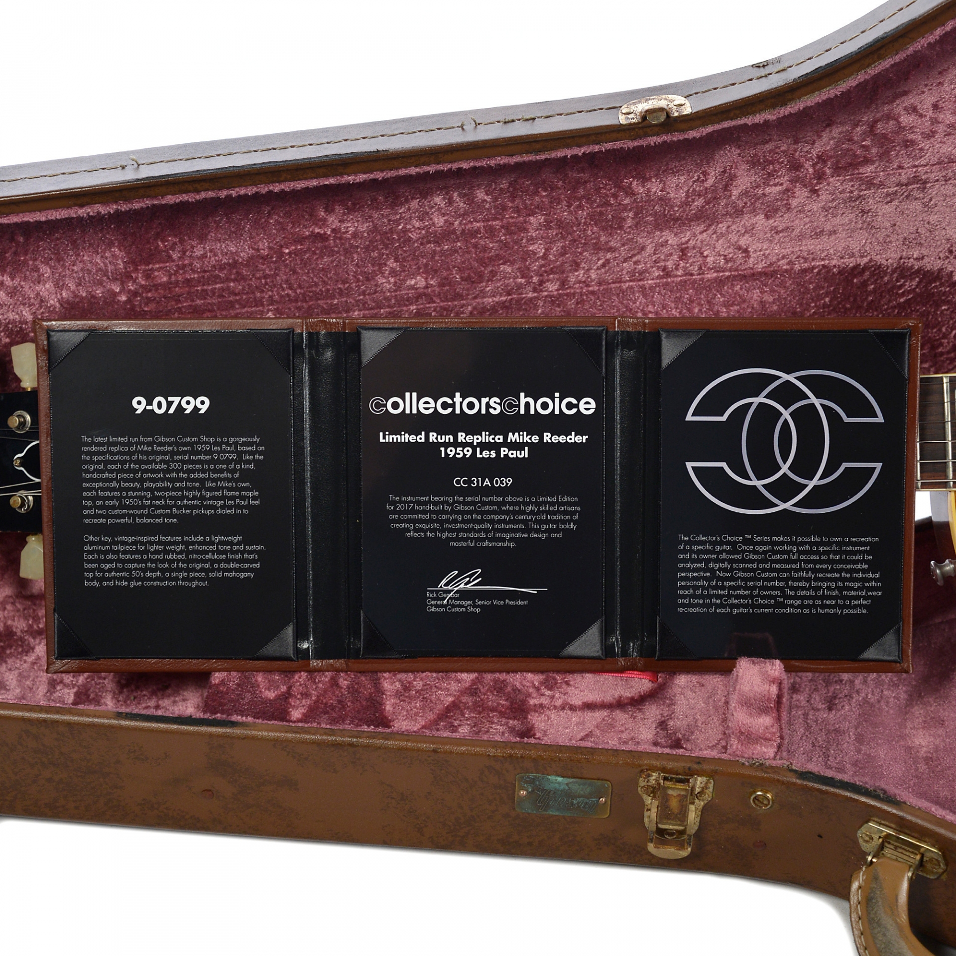 Gibson Custom Shop Limited Run Mike Reeder 1959 Les Paul Reeder Burst Aged No.CC31A039