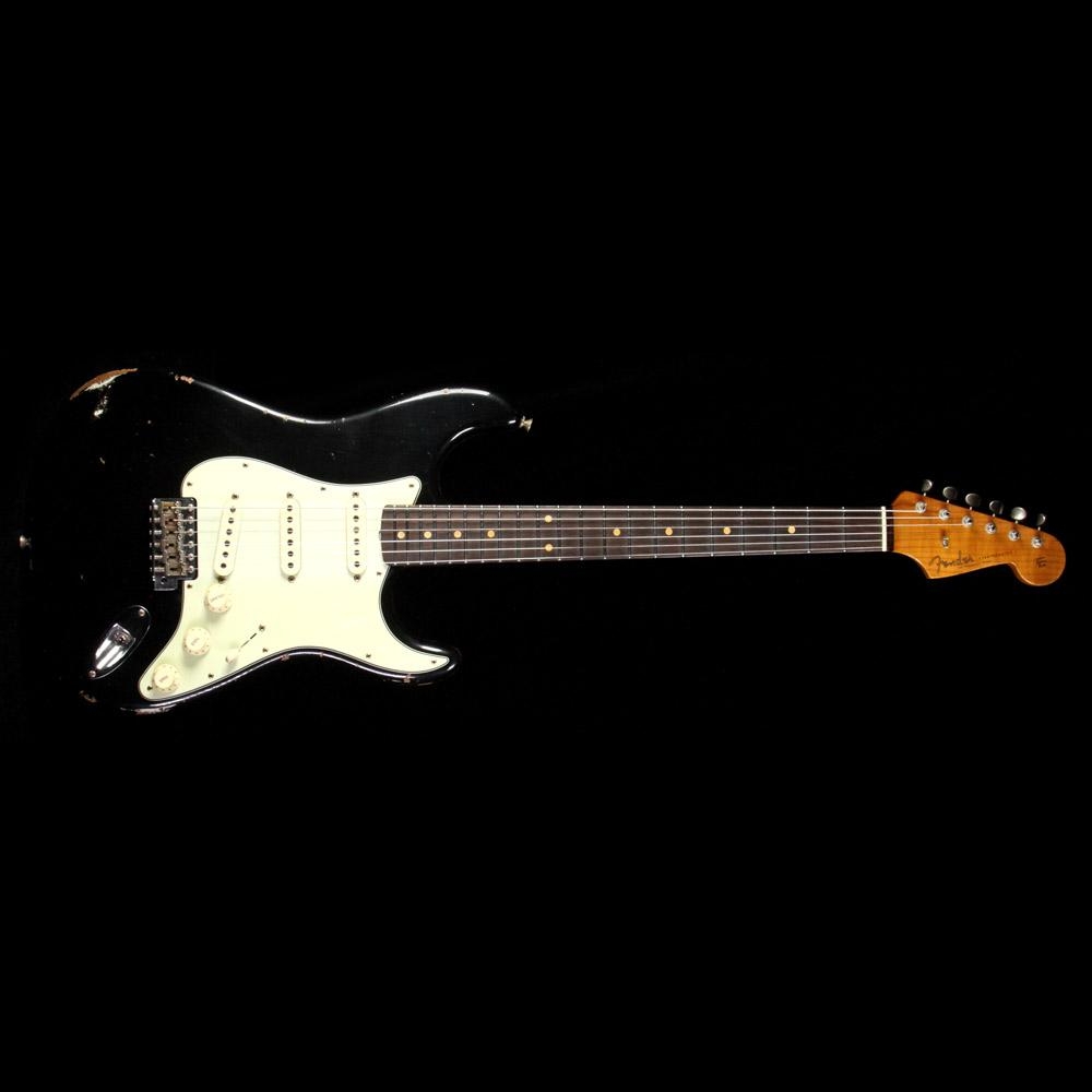 Fender Custom Shop 1960s Roasted Alder Stratocaster Relic Electric Guitar - Black