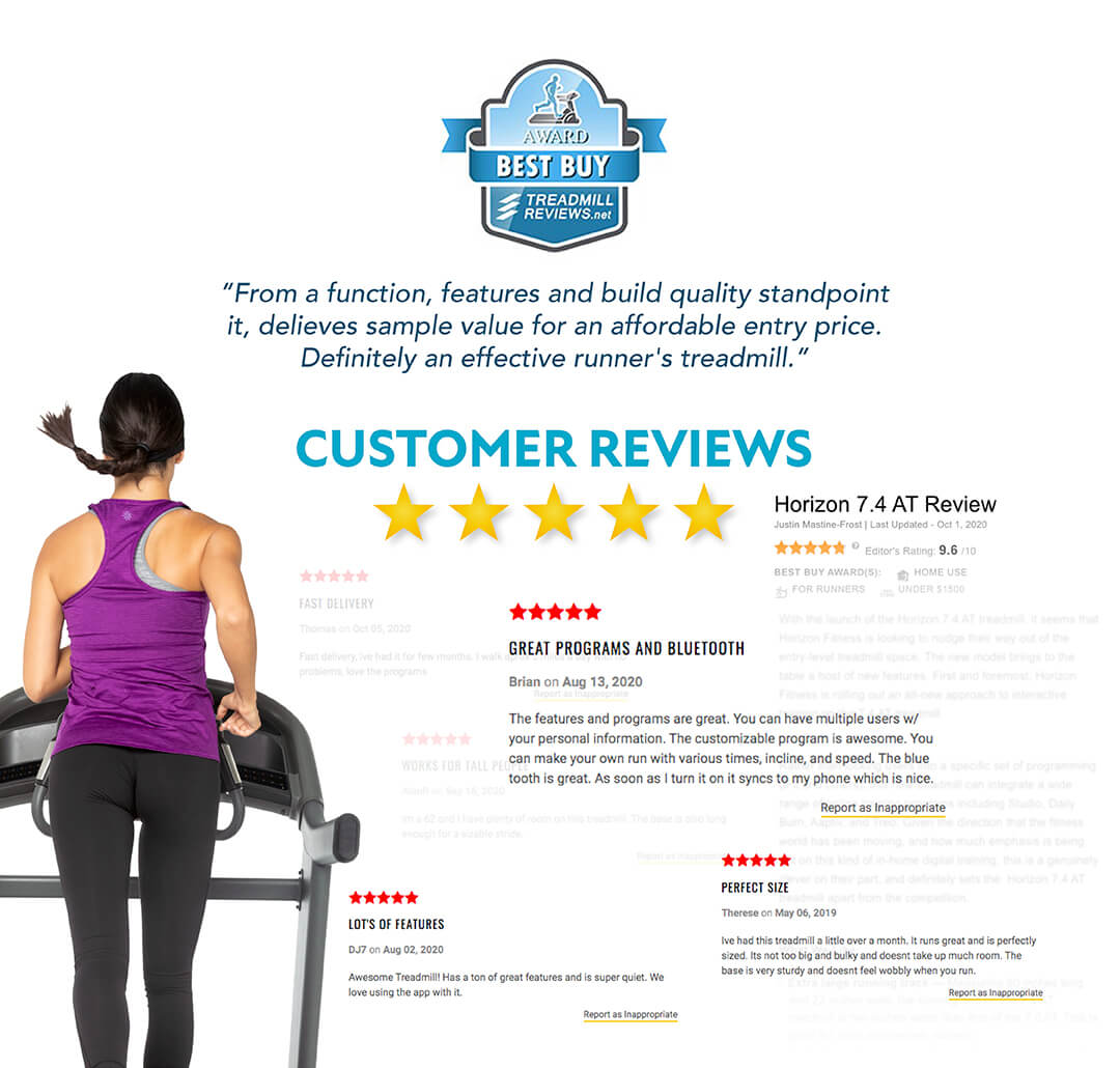 ลู่วิ่งไฟฟ้า Horizon Treadmill 7.4AT Zwift