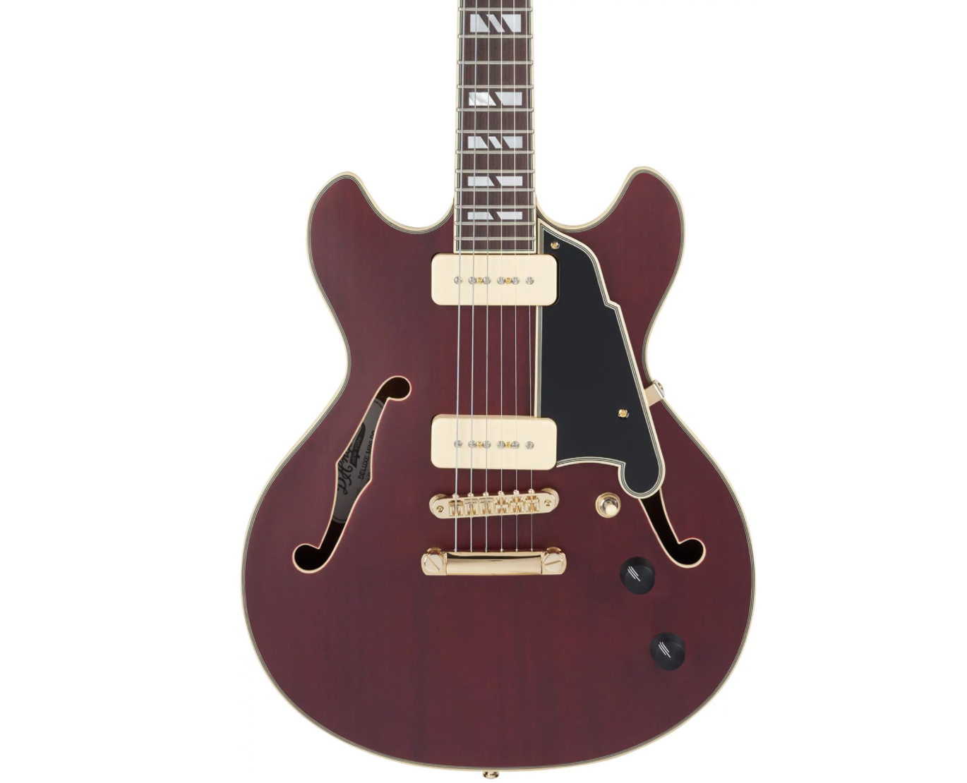 D'Angelico Deluxe Mini DC Semi-hollowbody Electric Guitar