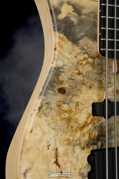 Lakland 55-94 Deluxe, Exotic Top - Buckeye Burl with Ebony fingerboard