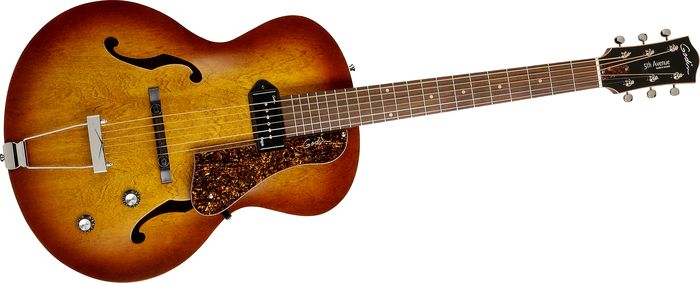 Godin 5th Avenue Kingpin Archtop Hollowbody Electric Guitar With P-90 Pickup
