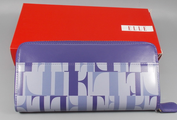 กระเป่าสตางค์ ELLE ม่วง ใหม่ แท้