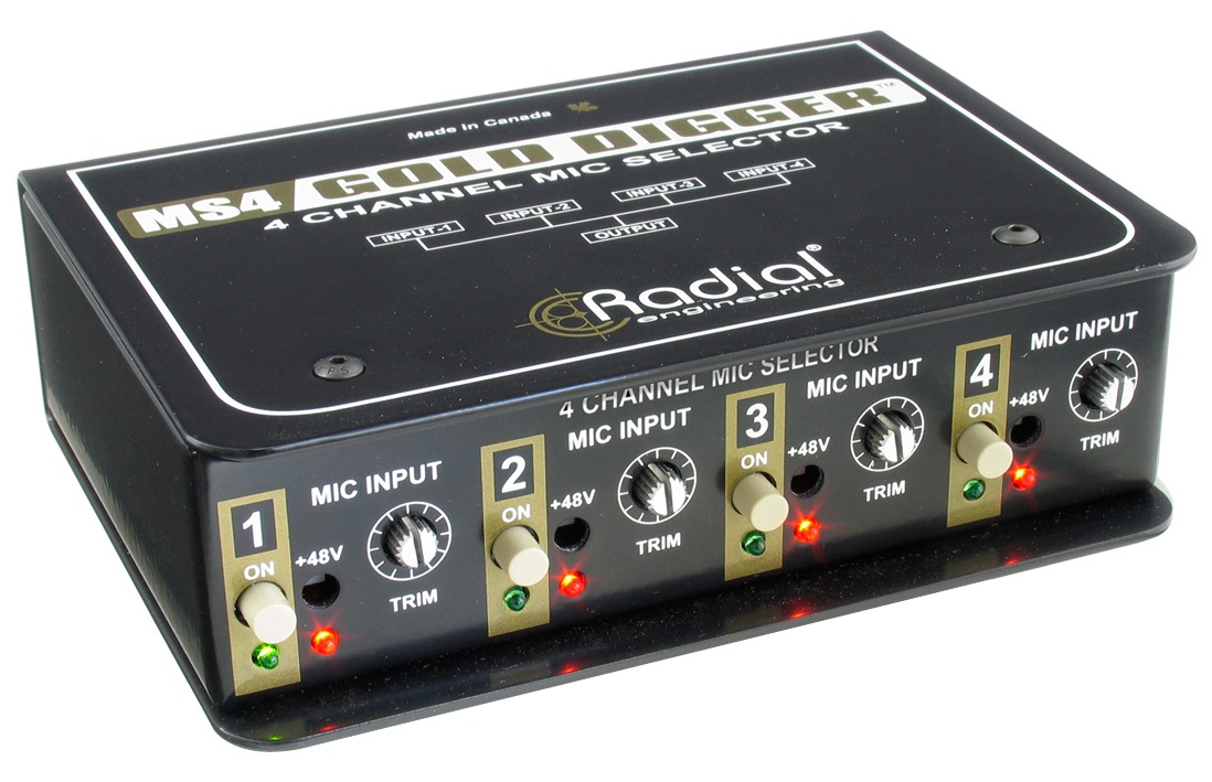 Radial Gold Digger 4-Channel Mic Selector