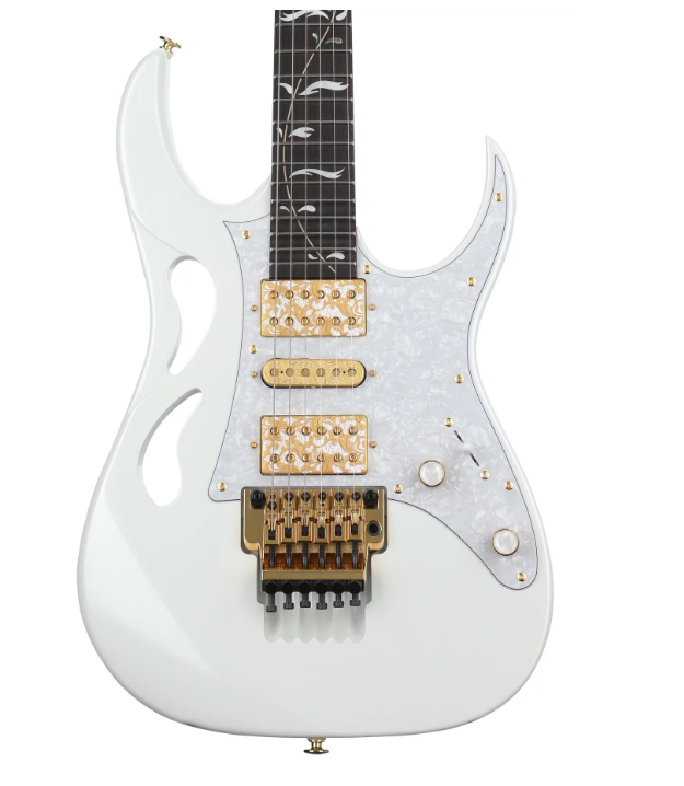 Ibanez Steve Vai Signature PIA3761C Electric Guitar (Blue Powder, Onyx Black, Stallion White)