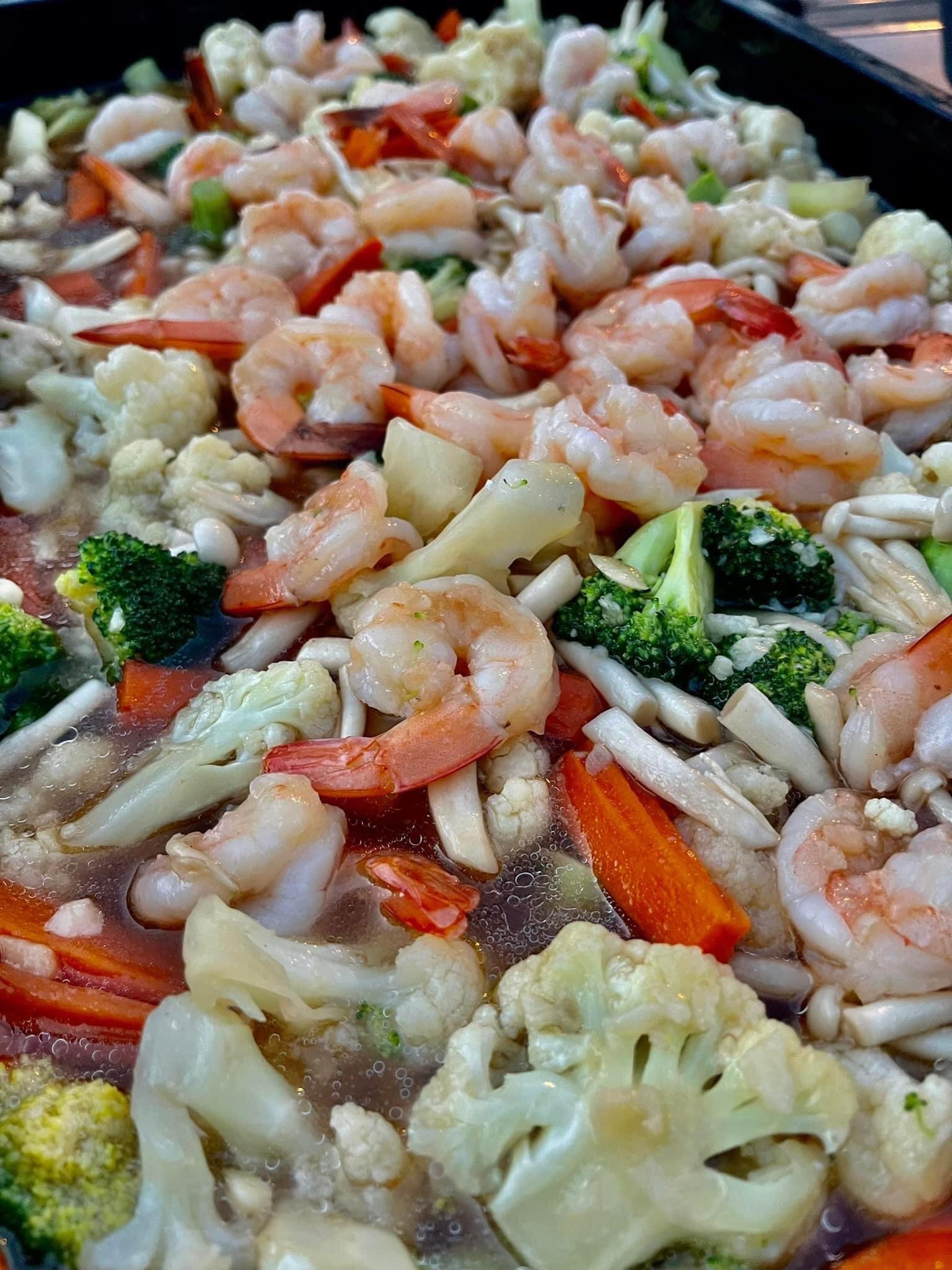 ผัดผักกุ้ง