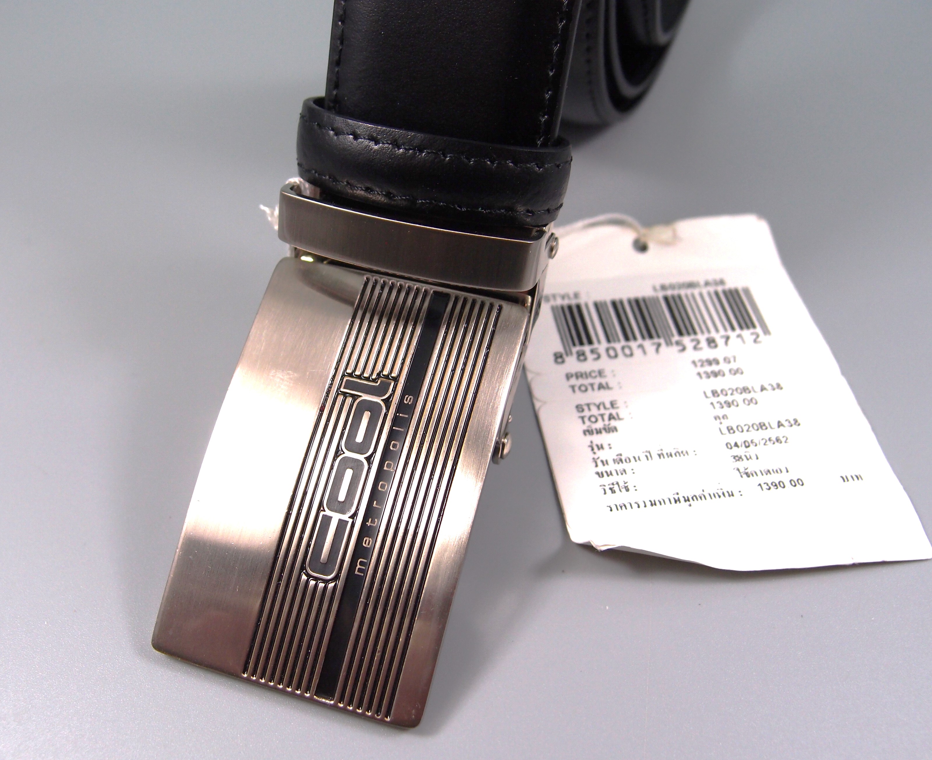 เข็มขัดสุภาพบุรุษ COOL METROPOLIS ดำ ใหม่ แท้