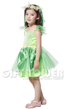 ชุดเจ้าหญิงน้อยแฟนซีเด็ก Little Princess/Green Fairy สีเขียว ขนาด L, XL