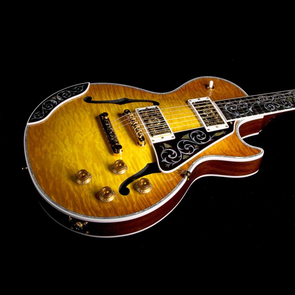 Gibson Custom Shop Bella Voce Les Paul 5A Quilt Top Electric Guitar - Honey Burst