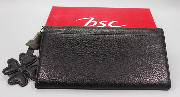 กระเป๋าสตางค์ bsc ดำ ใหม่ แท้