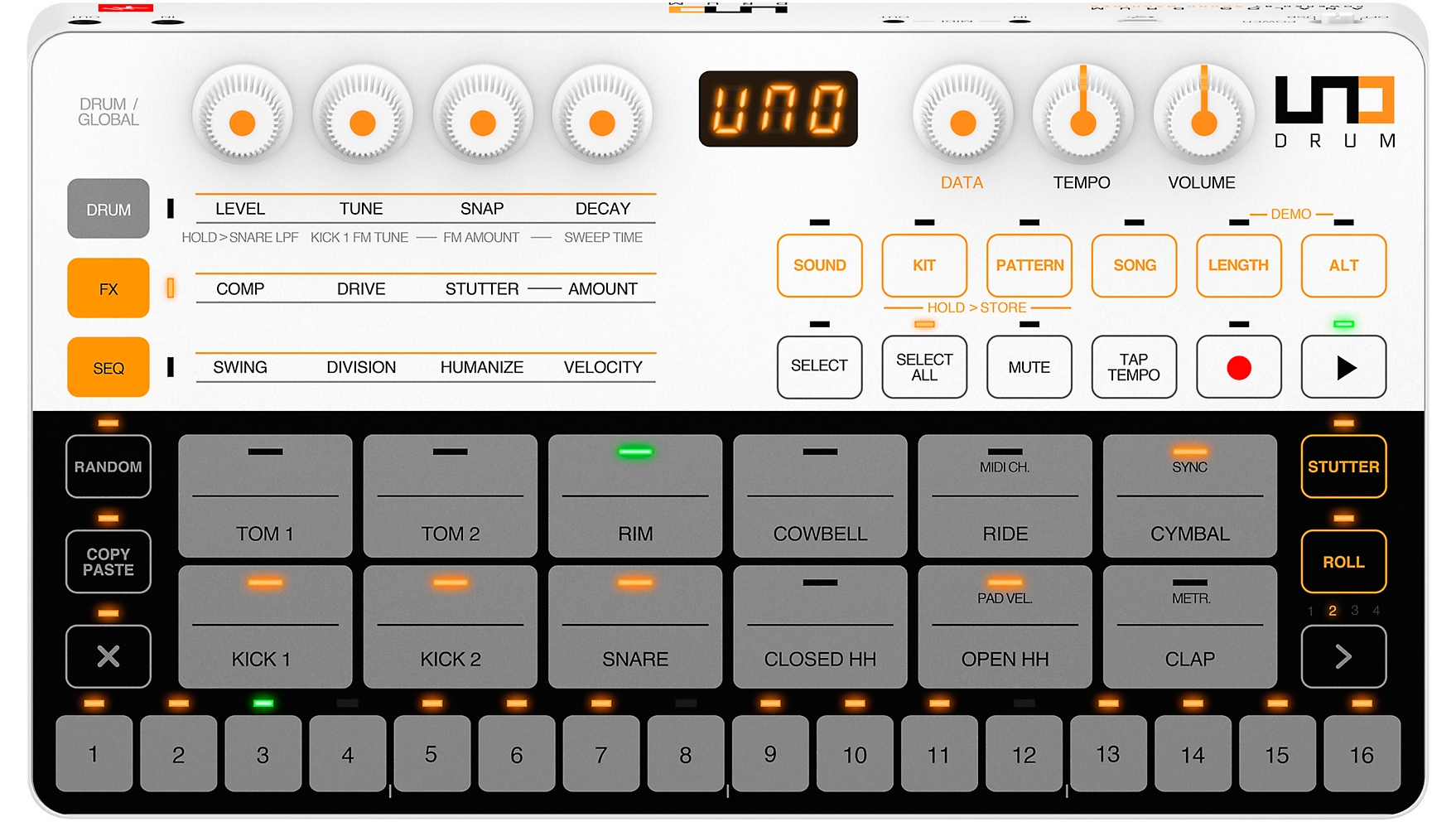 IK Multimedia UNO Drum (Analog Drum Machine)