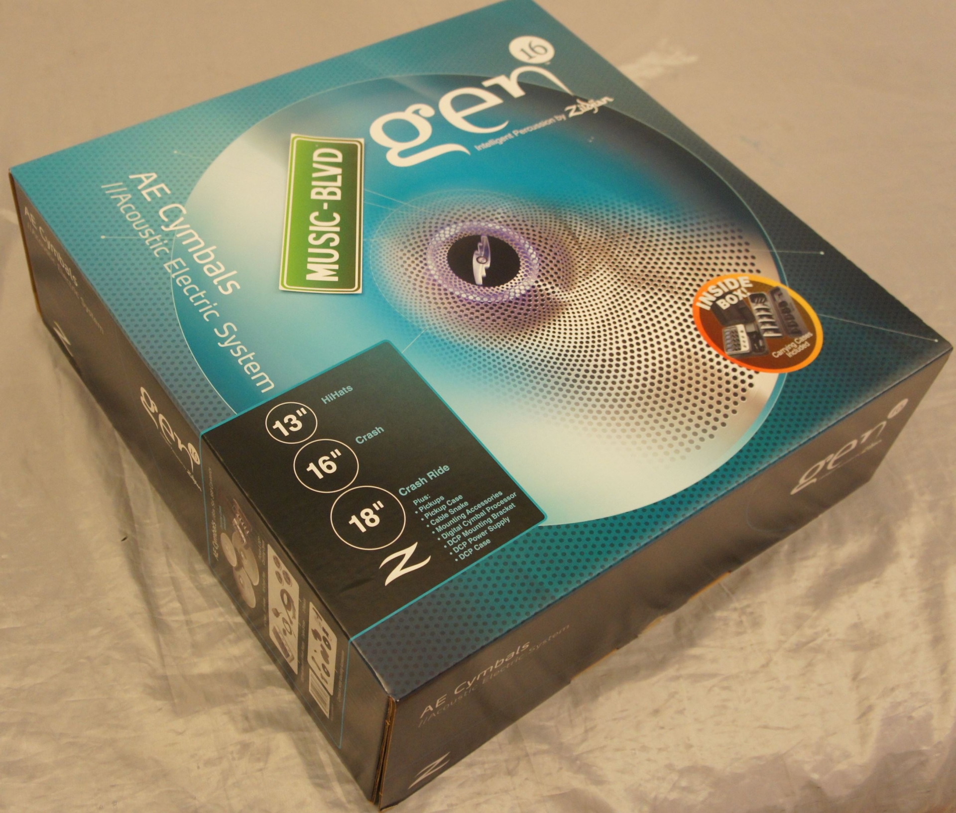 Zildjian Gen16 Acoustic-Electric Cymbal Box Set 13, 14, & 18 Inch