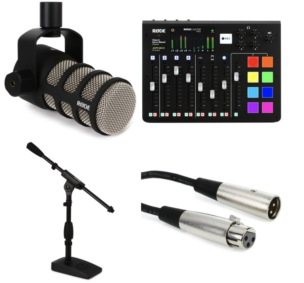 Rode Rode RODECaster Pro PodMic Podcasting Bundle