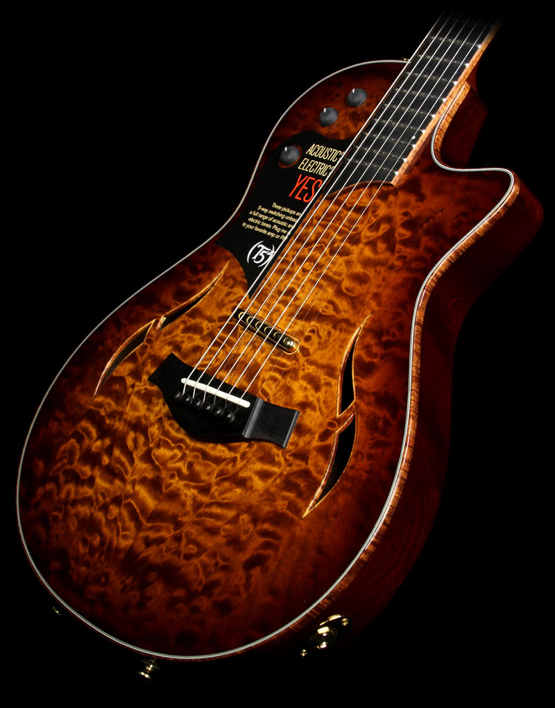 Taylor Custom Shop BTO T5z Quilt Maple Top Electric Guitar Del Mar Edgeburst