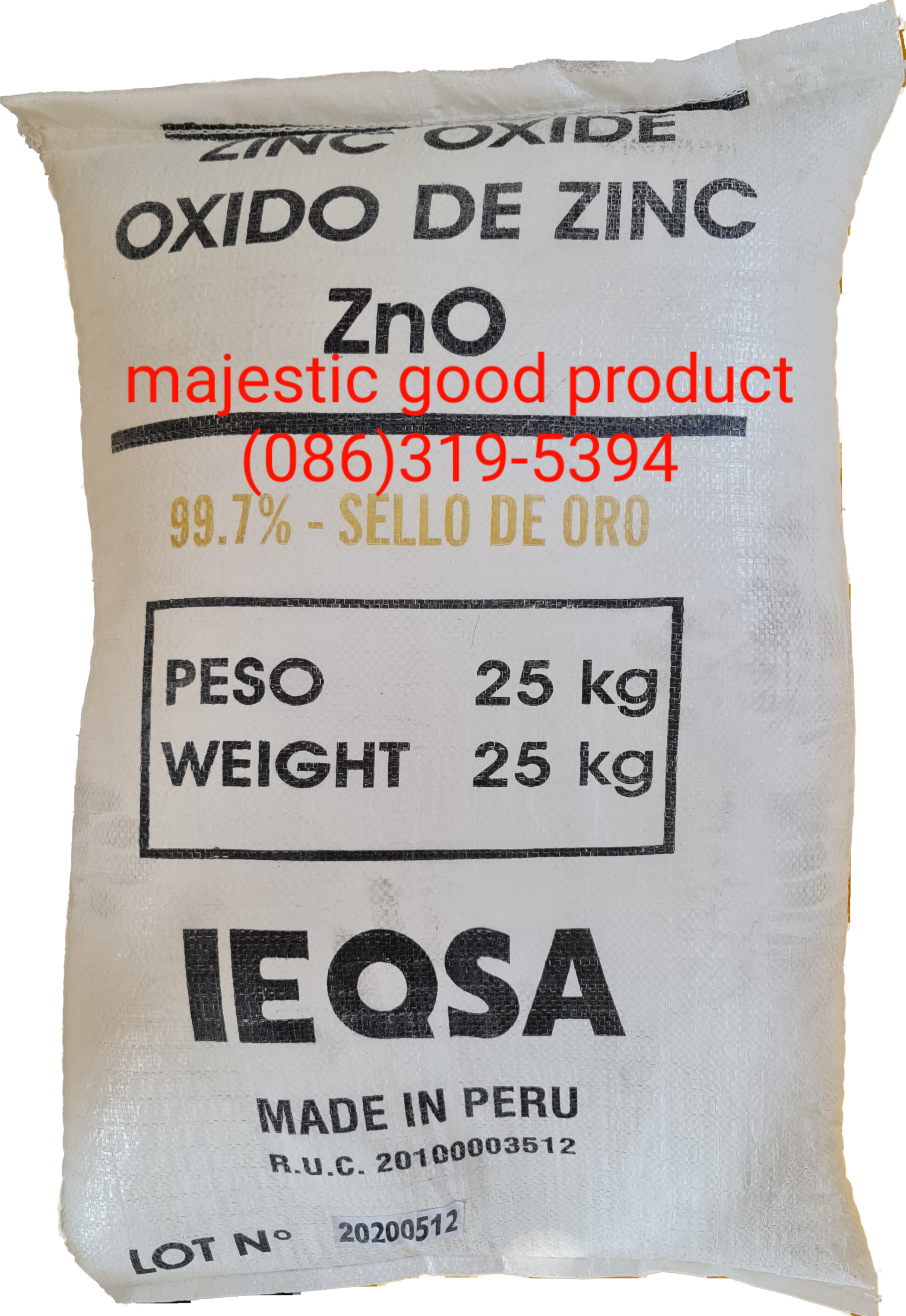 Zinc oxide, ซิงค์ อ๊อกไซด์