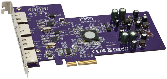 Sonnet Tempo SATA Pro 6Gb PCIe 2.0 - 4-port eSATA Host Controller Card