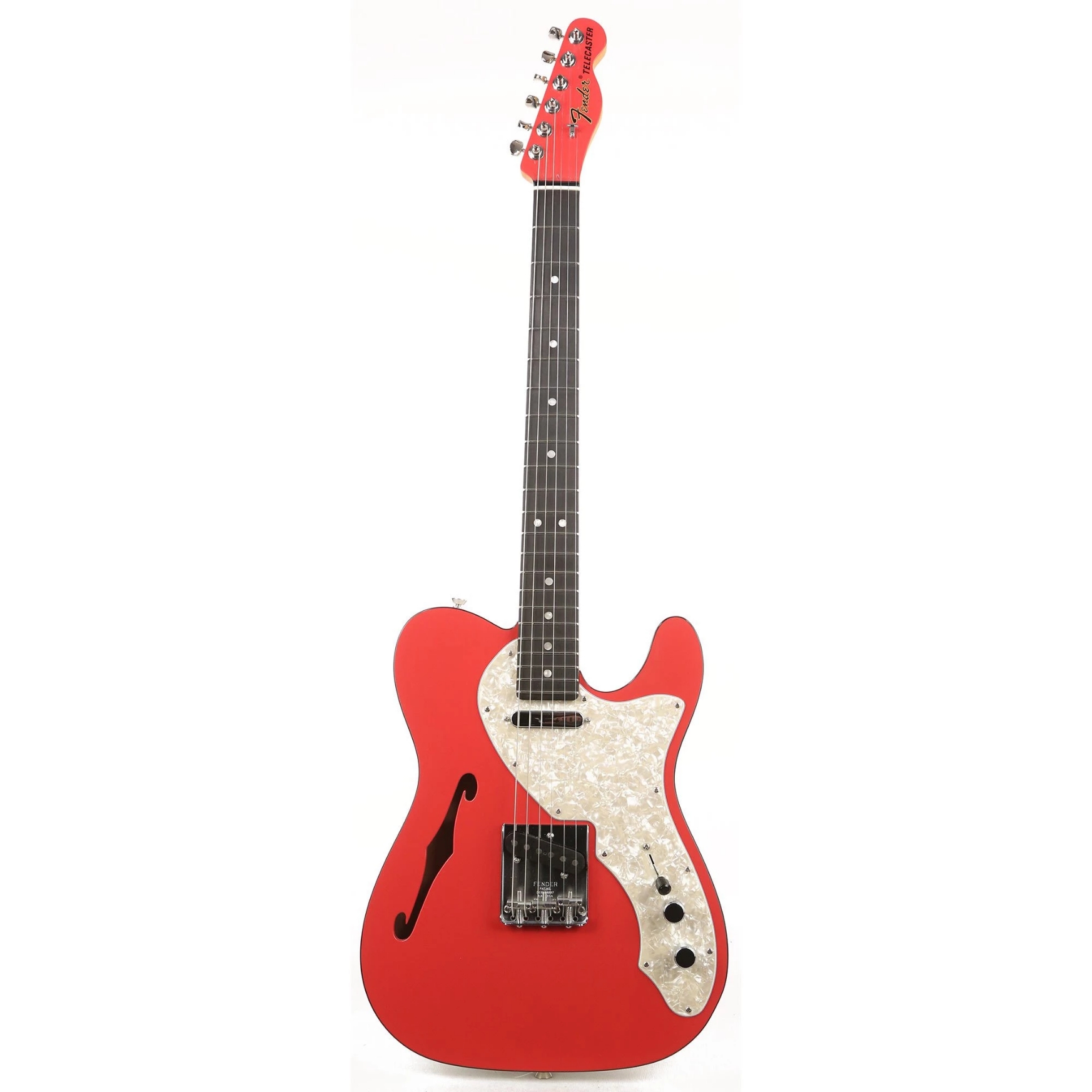 Fender Two-Tone Telecaster Thinline - Fiesta Red Ebony Fretboard