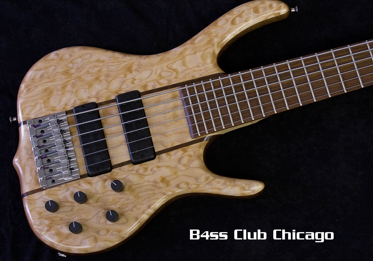 Ken Smith BSR6MW Quilted Maple Top Electric Bass