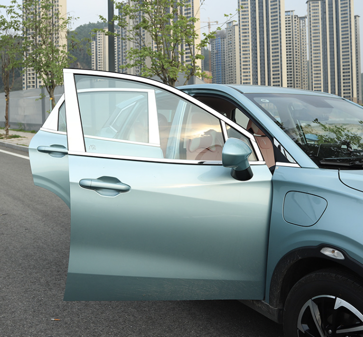 โครเมี่ยมขอบกระจก คิ้วขอบกระจก ชุบโครเมี่ยม สำหรับรถยนต์ไฟฟ้า NETA V , NETA V pro แยกขายเป็นชิ้นได้