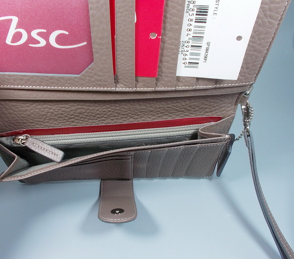 กระเป๋าสตางค์ bsc น้ำตาล-ชมพูเข้ม ใหม่ แท้