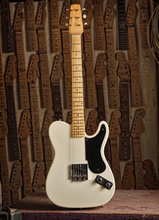 Fender Custom Shop Limited Snake Head Telecaster Electric Guitar (White Blonde)