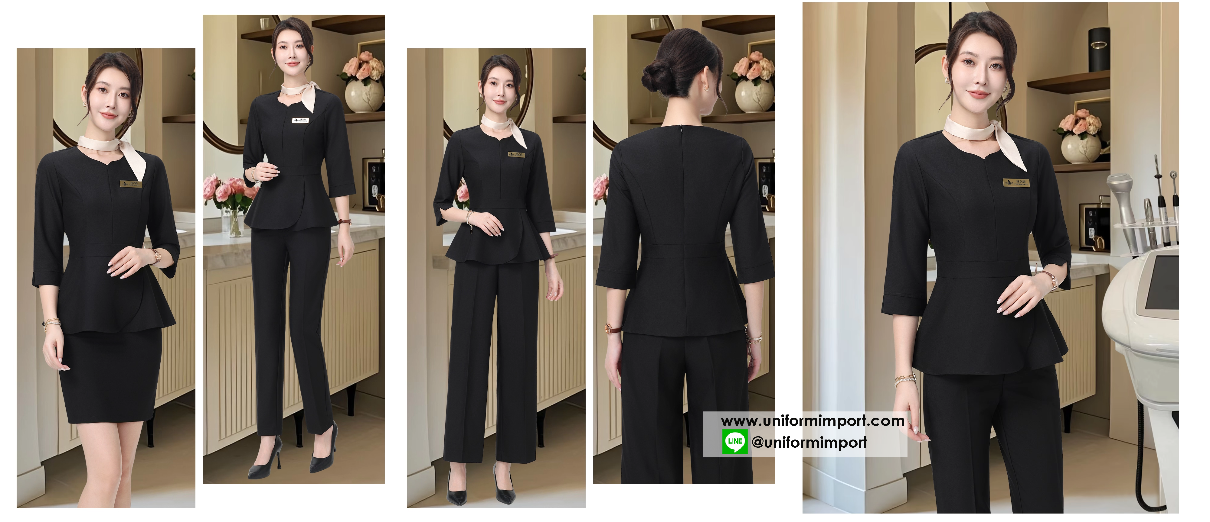 ชุดพนักงานต้อนรับ ++คลิกภาพดูรายละเอียดด้านใน ชุดฟอร์มพนักงาน ชุดพนักงาน ชุดยูนิฟอร์ม ชุดพนักงานโรงแรม ชุดเดรส