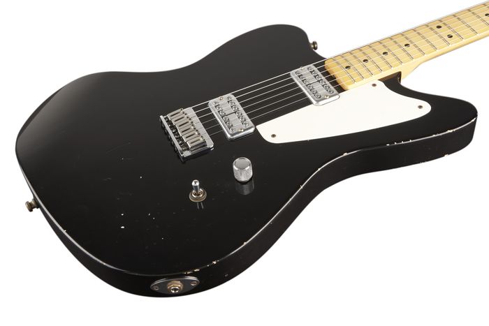 Fender Custom Shop Limited Edition Relic La Cabronita 2 Pickup Boracha Jazzmaster Electric Guitar Black